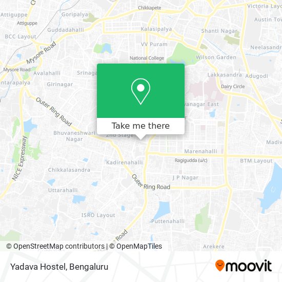 Yadava Hostel map