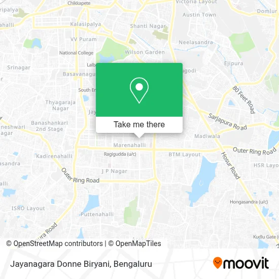 Jayanagara Donne Biryani map