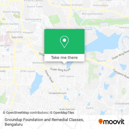Groundup Foundation and Remedial Classes map