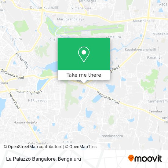 La Palazzo Bangalore map