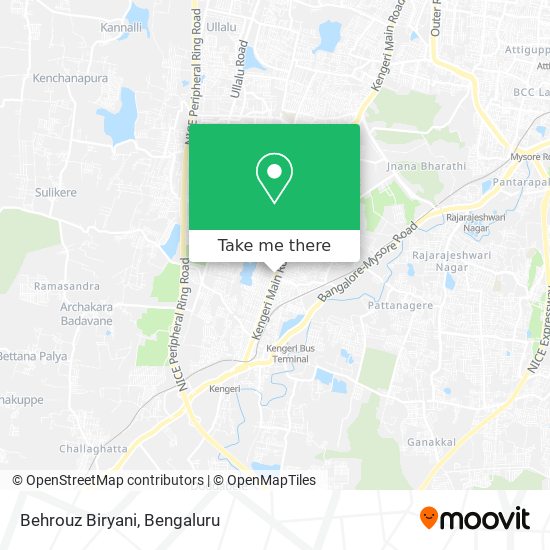 Behrouz Biryani map