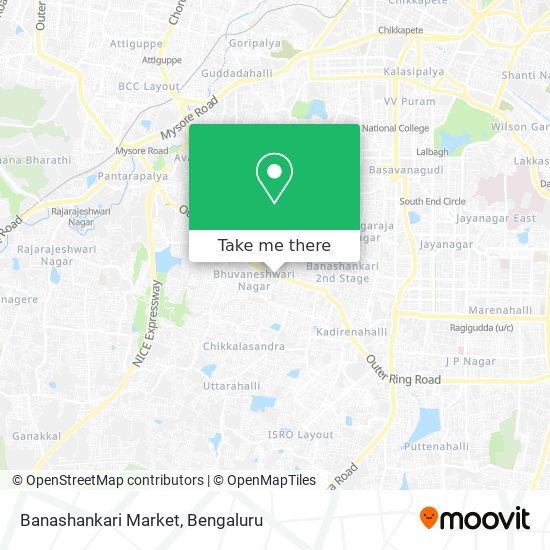 Banashankari Market map