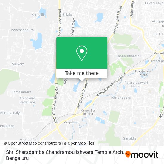 Shri Sharadamba Chandramoulishwara Temple Arch map