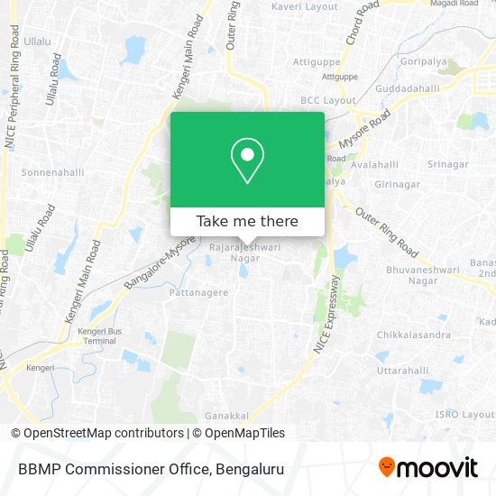 BBMP Commissioner Office map