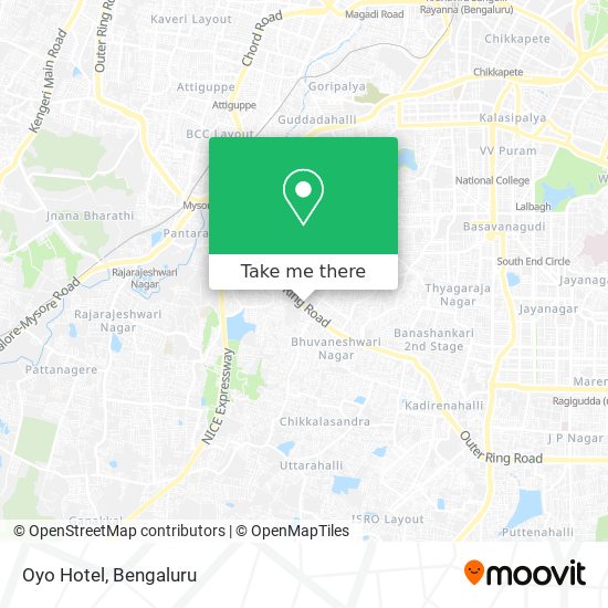 Oyo Hotel map