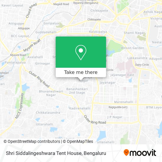 Shri Siddalingeshwara Tent House map