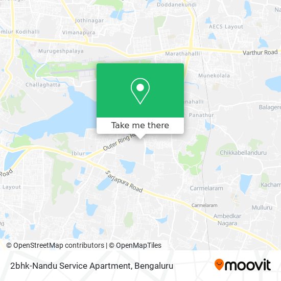 2bhk-Nandu Service Apartment map