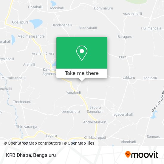 KRB Dhaba map
