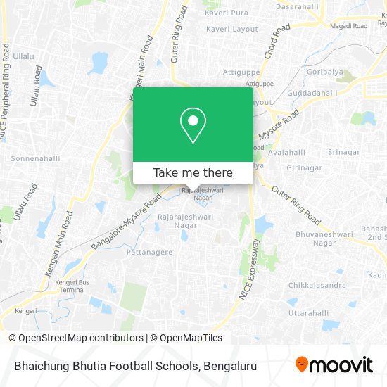 Bhaichung Bhutia Football Schools map
