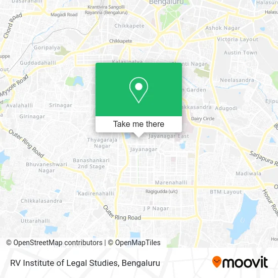 RV Institute of Legal Studies map