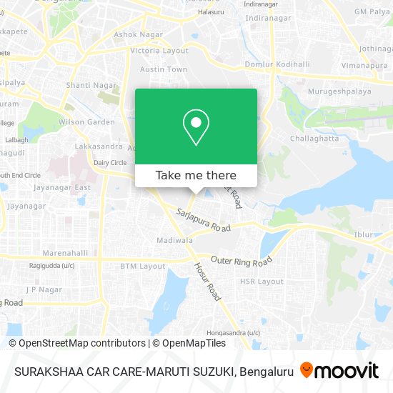 SURAKSHAA CAR CARE-MARUTI SUZUKI map