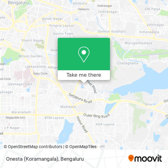 Onesta (Koramangala) map