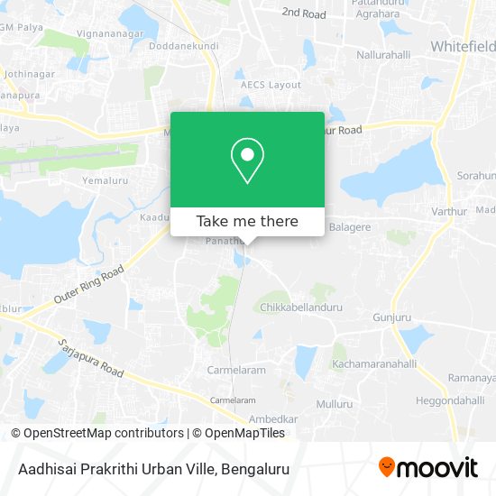 Aadhisai Prakrithi Urban Ville map