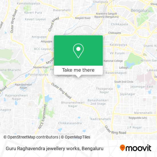 Guru Raghavendra jewellery works map