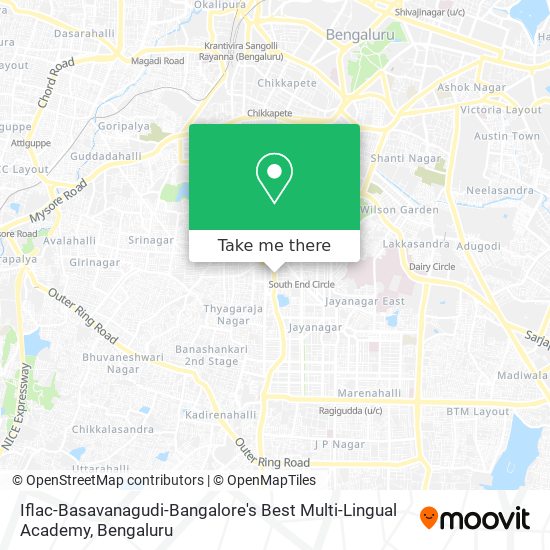 Iflac-Basavanagudi-Bangalore's Best Multi-Lingual Academy map