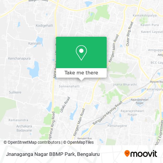 Jnanaganga Nagar BBMP Park map