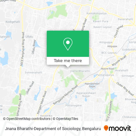 Jnana Bharathi-Department of Sociology map