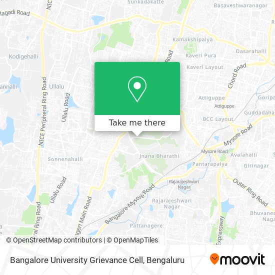 Bangalore University Grievance Cell map