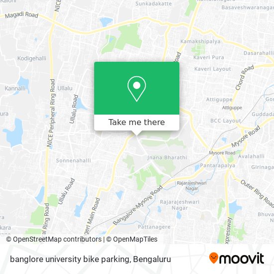 banglore university bike parking map