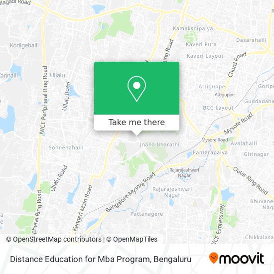 Distance Education for Mba Program map