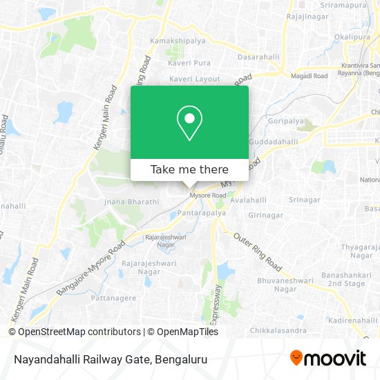 Nayandahalli Railway Gate map