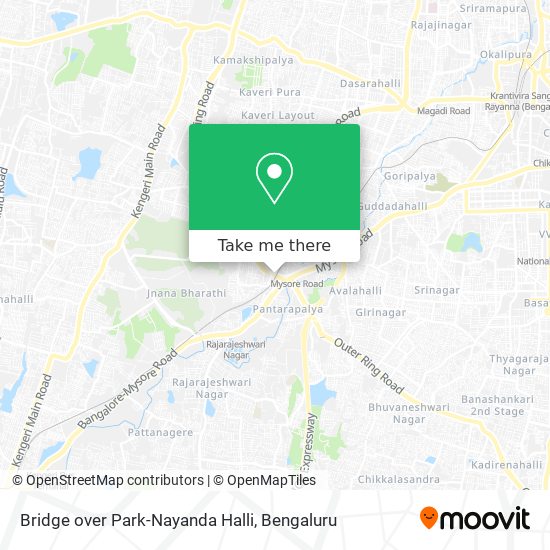 Bridge over Park-Nayanda Halli map