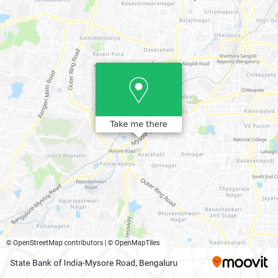 State Bank of India-Mysore Road map