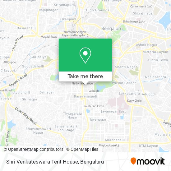 Shri Venkateswara Tent House map