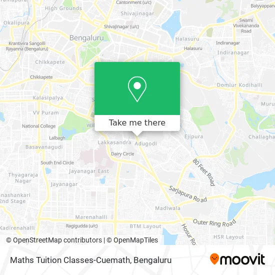 Maths Tuition Classes-Cuemath map