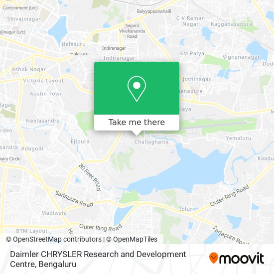Daimler CHRYSLER Research and Development Centre map