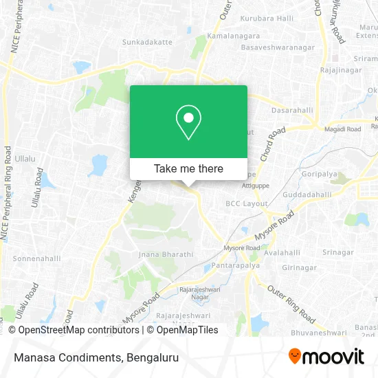 Manasa condiments map