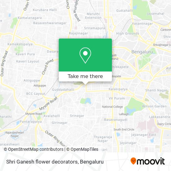 Shri Ganesh flower decorators map