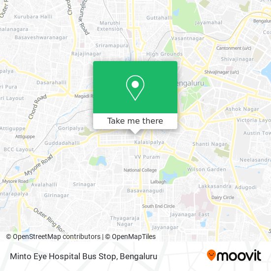 Minto Eye Hospital Bus Stop map