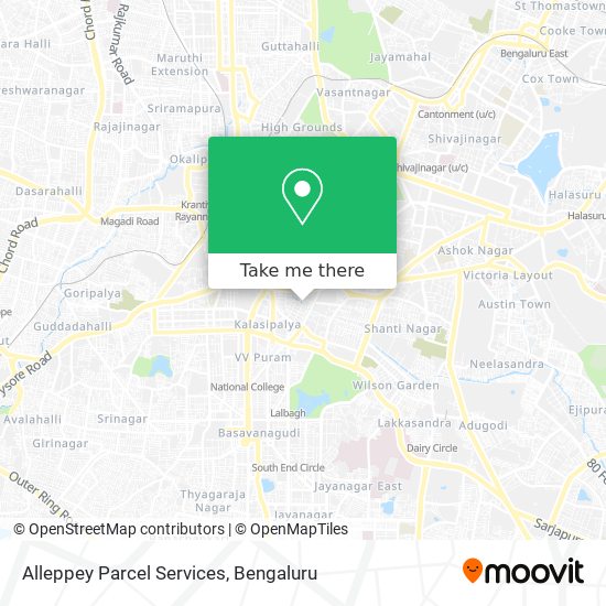 Alleppey Parcel Services map