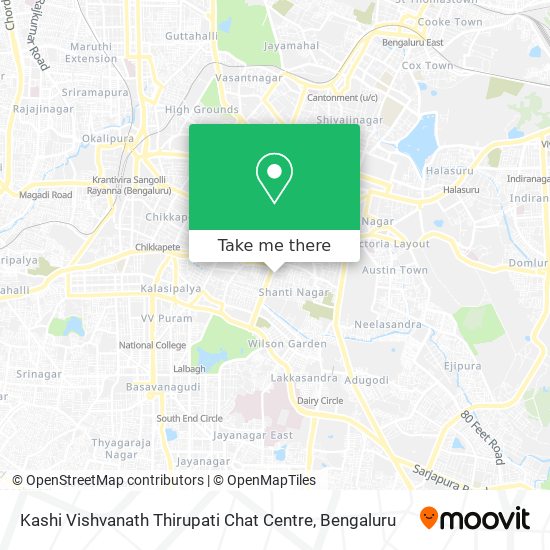 Kashi Vishvanath Thirupati Chat Centre map
