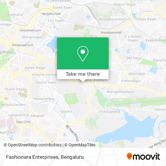 Fashionara Enterprises map