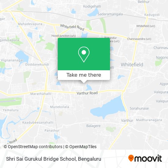 Shri Sai Gurukul Bridge School map