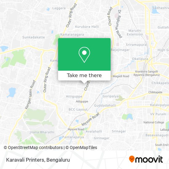 Karavali Printers map