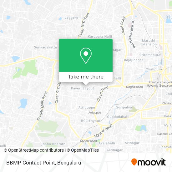 BBMP Contact Point map