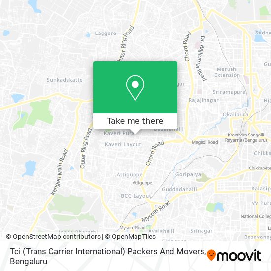 Tci (Trans Carrier International) Packers And Movers map