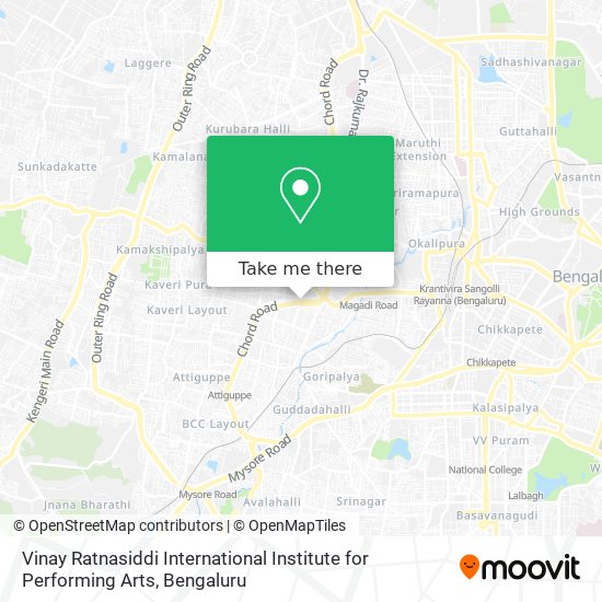 Vinay Ratnasiddi International Institute for Performing Arts map