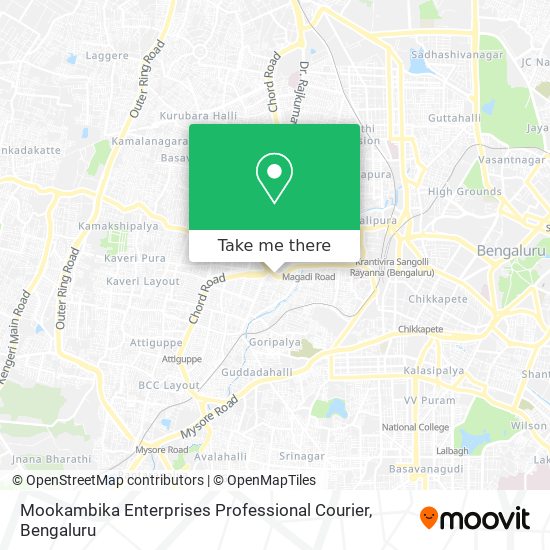 Mookambika Enterprises Professional Courier map