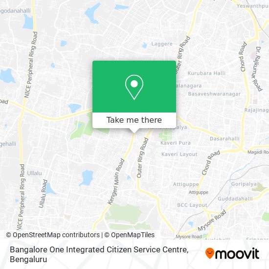 Bangalore One Integrated Citizen Service Centre map