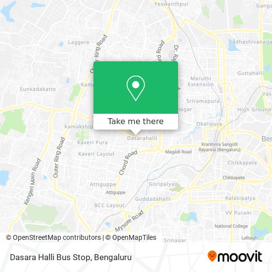 Dasara Halli Bus Stop map