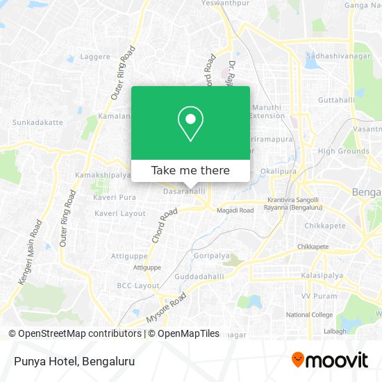 Punya Hotel map