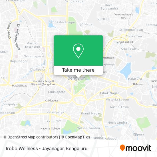 Irobo Wellness - Jayanagar map