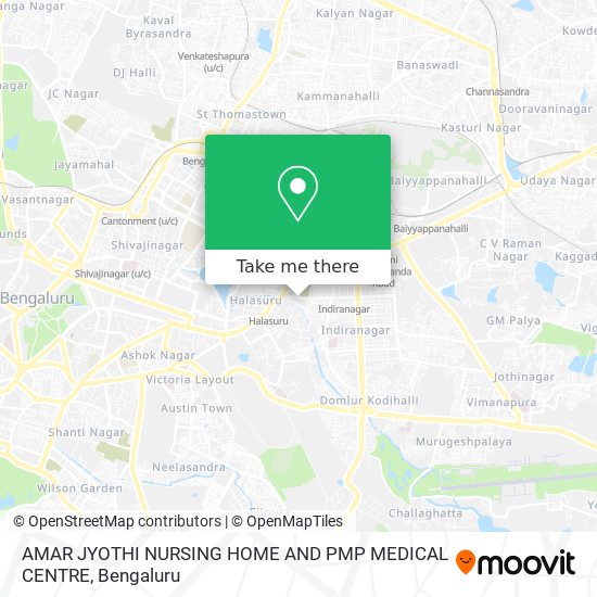 AMAR JYOTHI NURSING HOME AND PMP MEDICAL CENTRE map