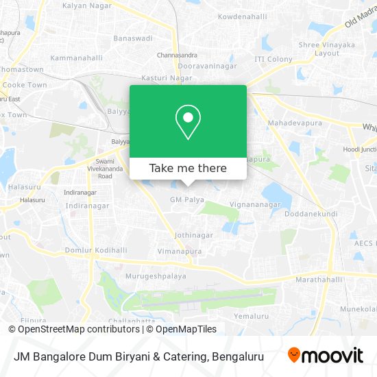 JM Bangalore Dum Biryani & Catering map