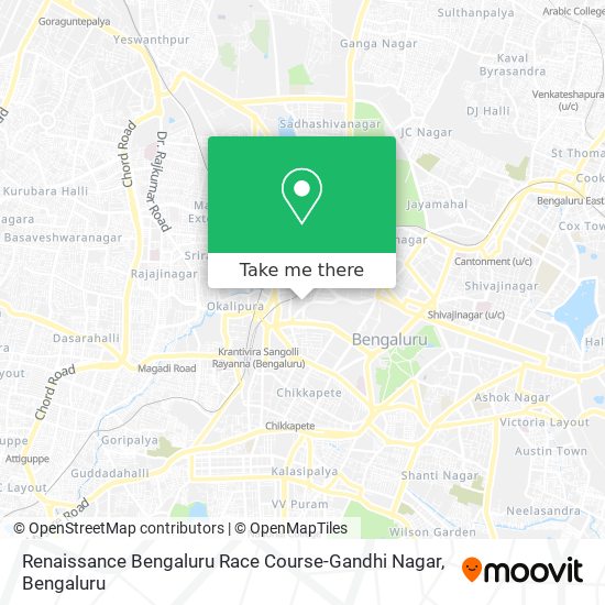 Renaissance Bengaluru Race Course-Gandhi Nagar map