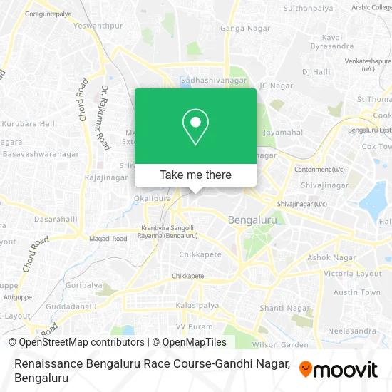 Renaissance Bengaluru Race Course-Gandhi Nagar map